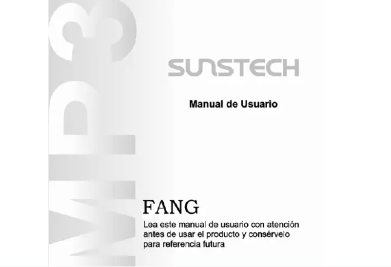 Page 1 de la notice Manuel utilisateur Sunstech Fang