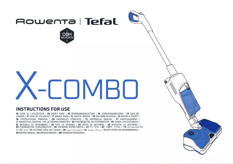 Page 1 de la notice Manuel utilisateur Tefal X-Combo GF3038