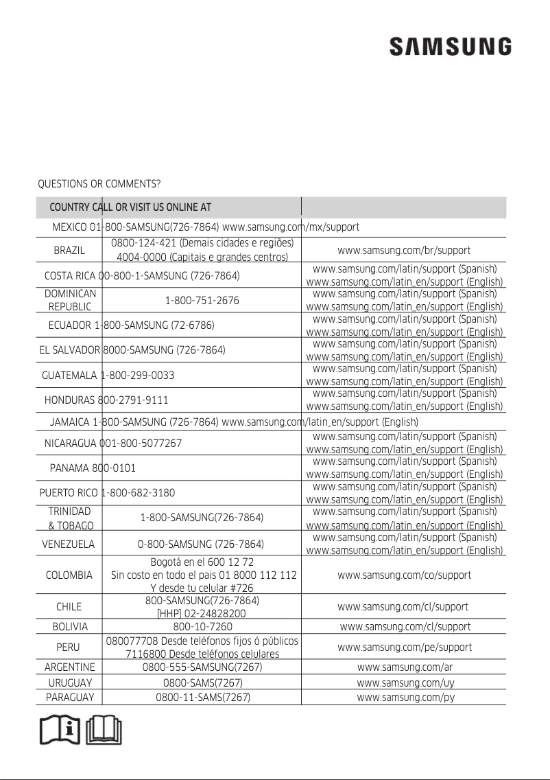 Page 1 de la notice Manuel utilisateur Samsung AR24MSSPAWQNZS