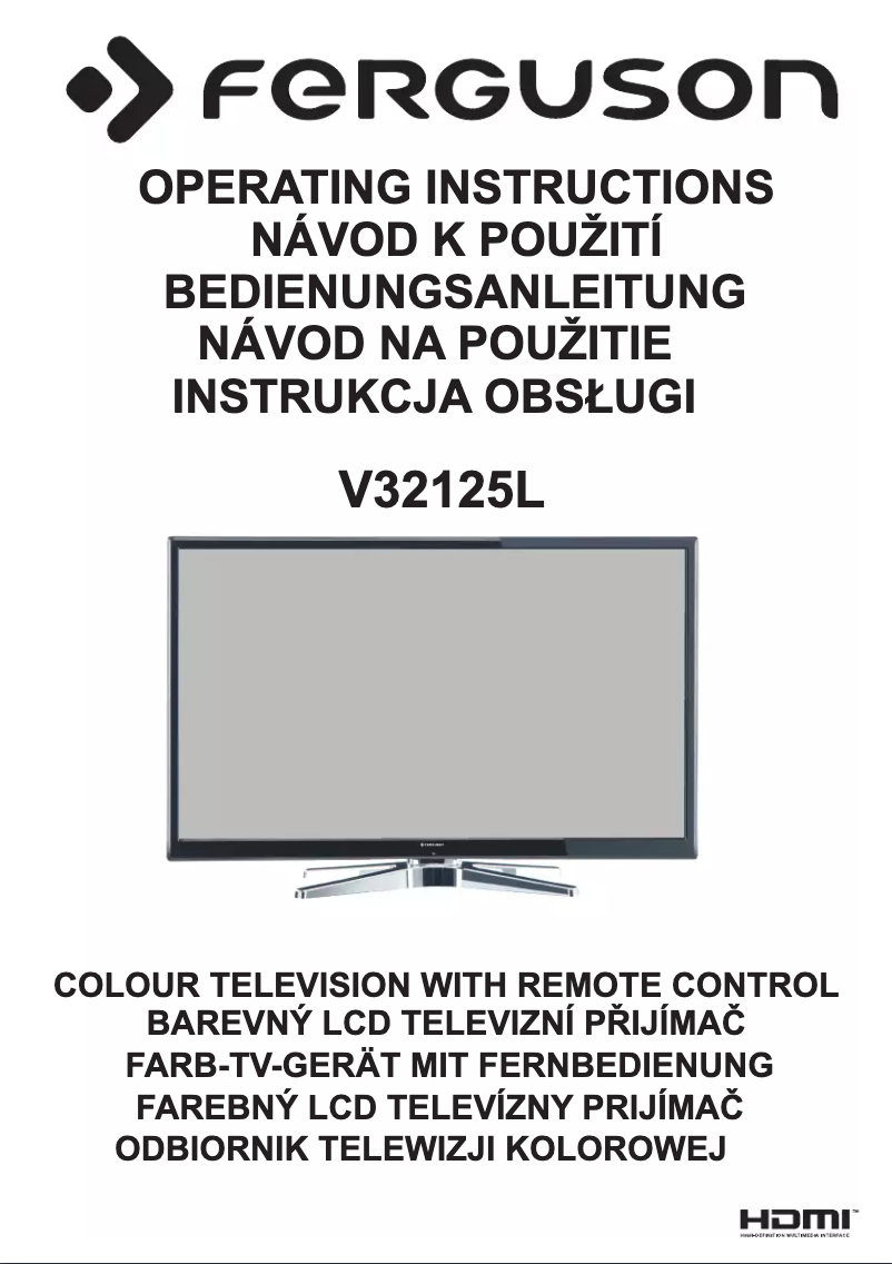 Image de la première page du manuel de l'appareil V32125L