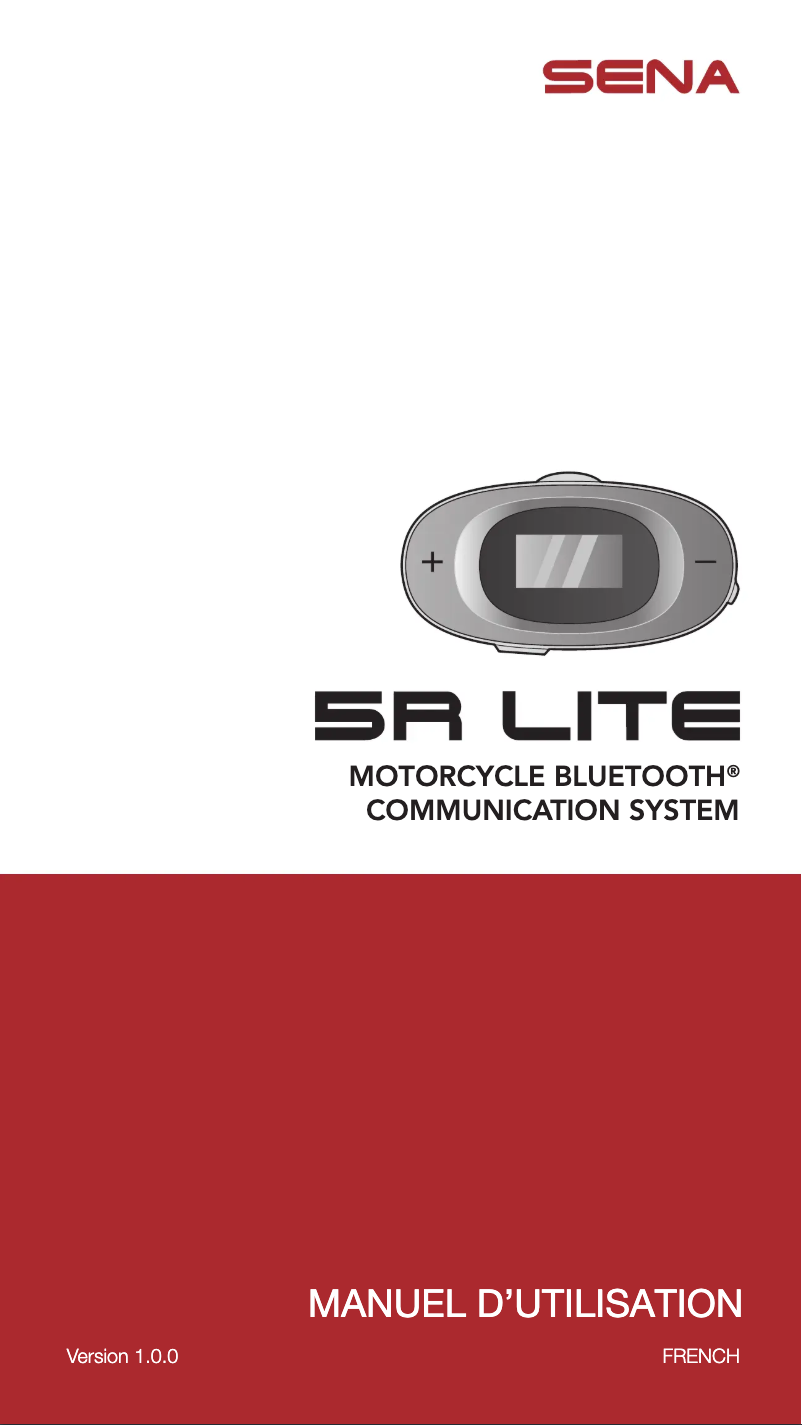 Page n°1 - Manuel utilisateur Sena 5R lite
