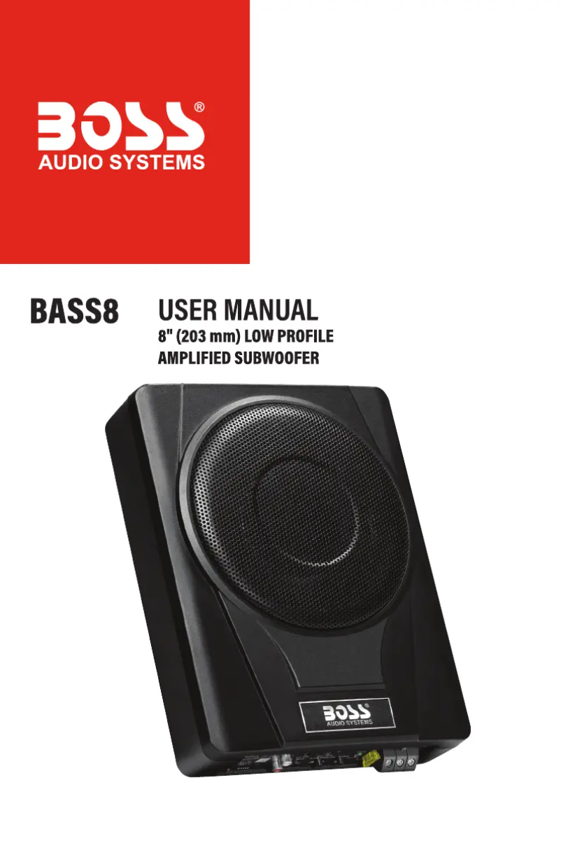 Page 1 de la notice Manuel utilisateur Boss BASS8