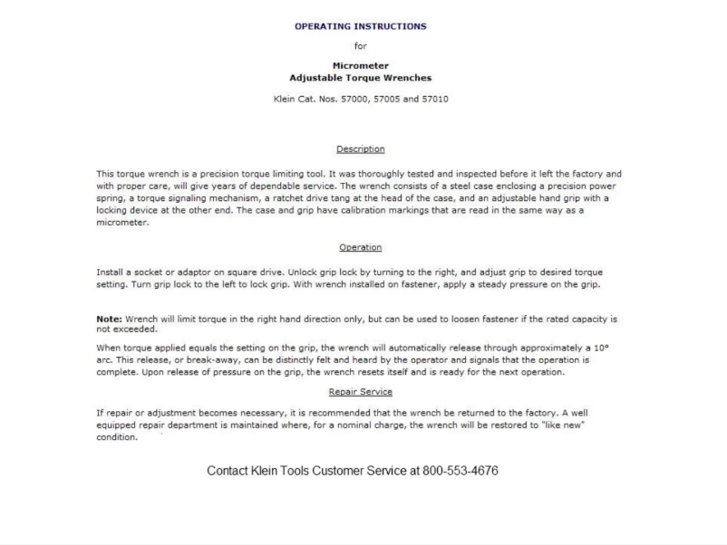 Image de la première page du manuel de l'appareil 57010