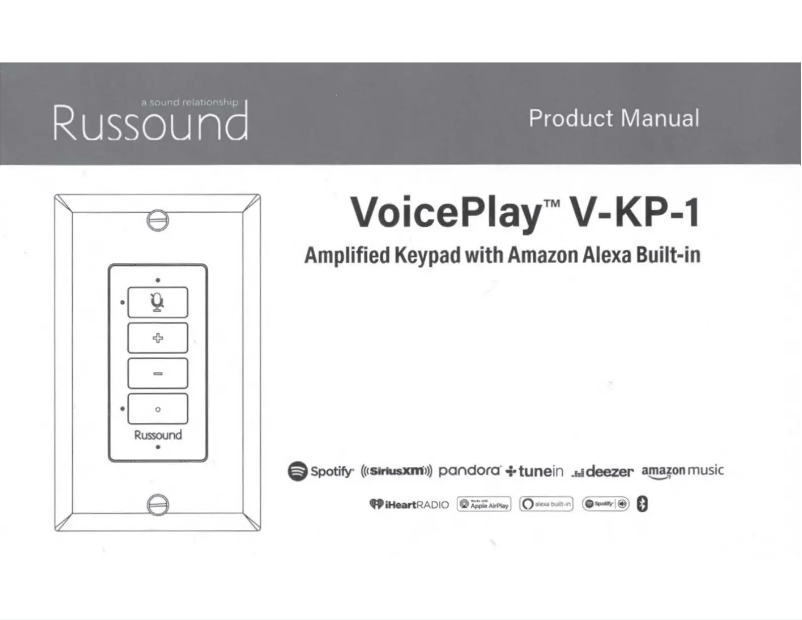 Image de la première page du manuel de l'appareil V-KP-1