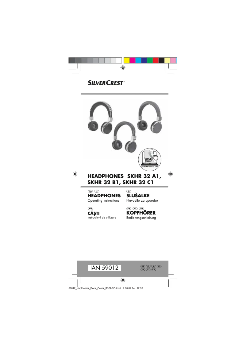 Image de la première page du manuel de l'appareil SHKR 32 A1