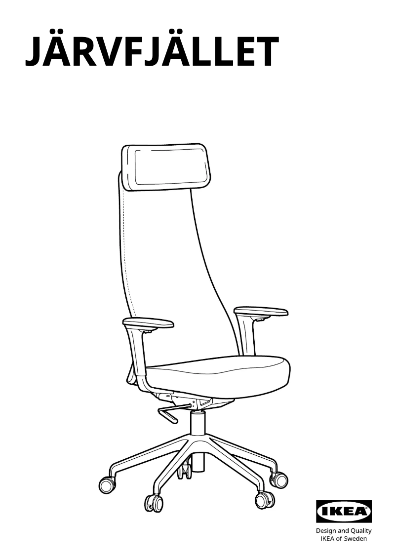 Imagen de la primera página del manual del dispositivo JÄRVFJÄLLET 605.106.40