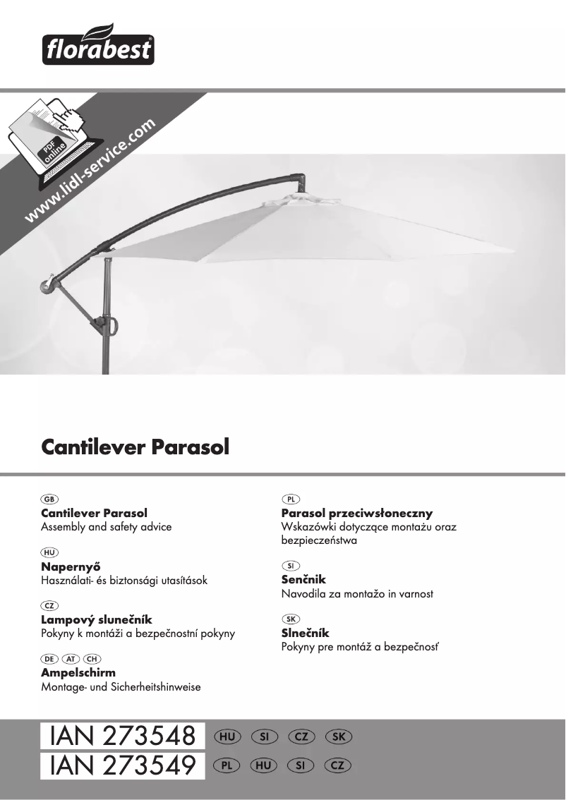 Página 1 del manual Manual de usuario Florabest IAN 273549