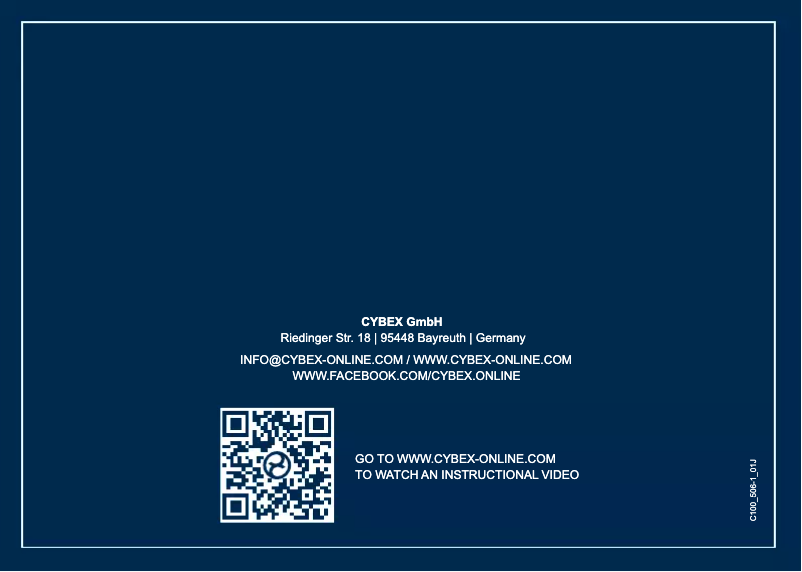 Page 1 de la notice Manuel utilisateur Cybex Aton