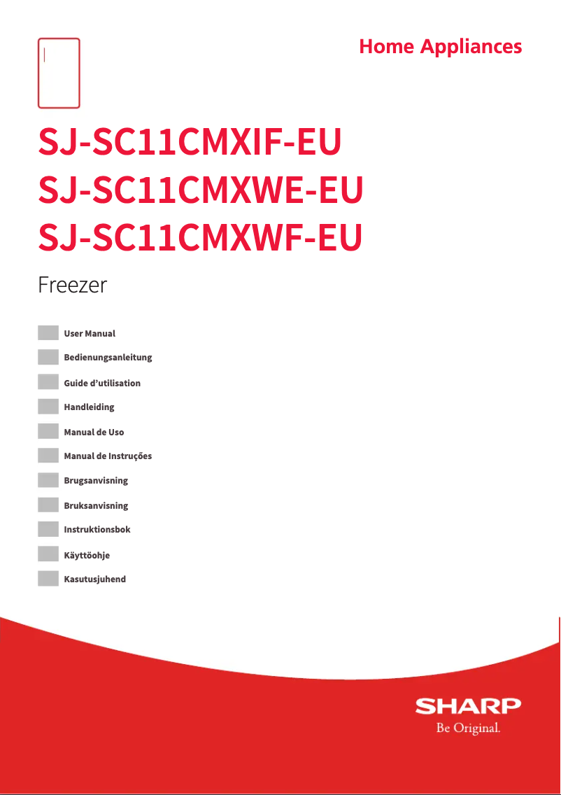 Page n°1 - Manuel utilisateur Sharp SJ-SC11CMXIF-EU
