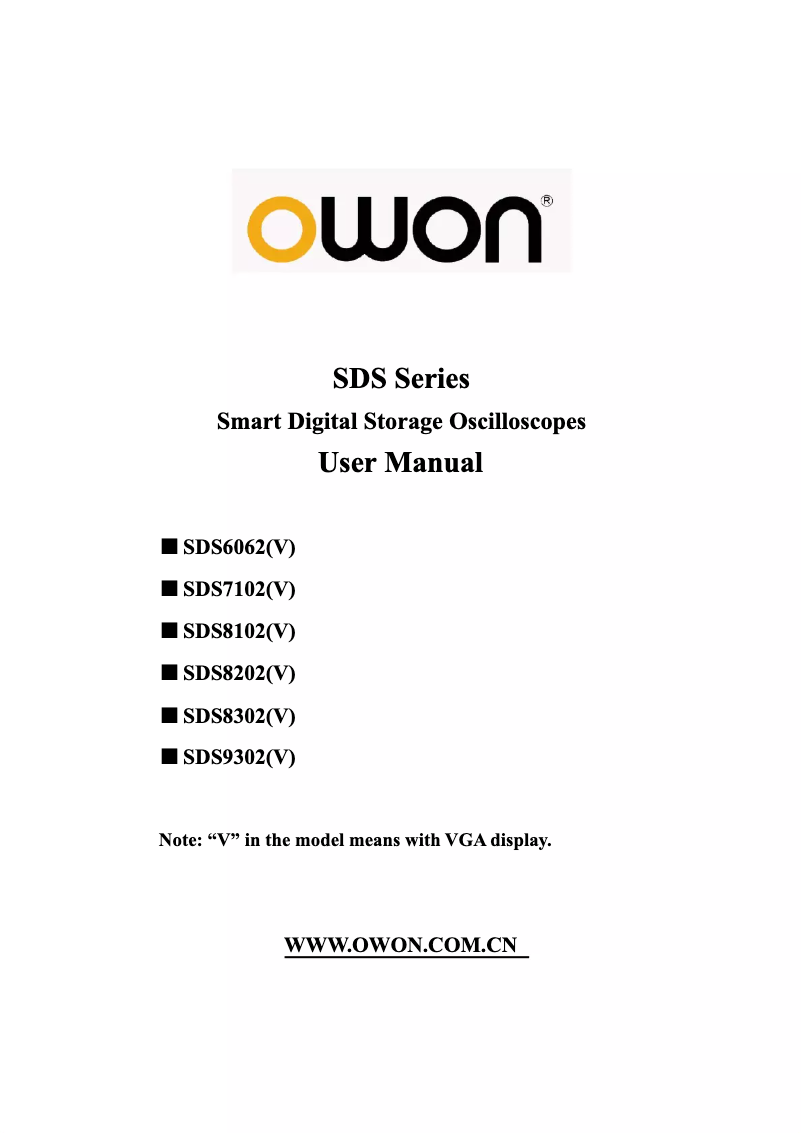 Page n°1 - Manuel utilisateur Batronix SDS7102V