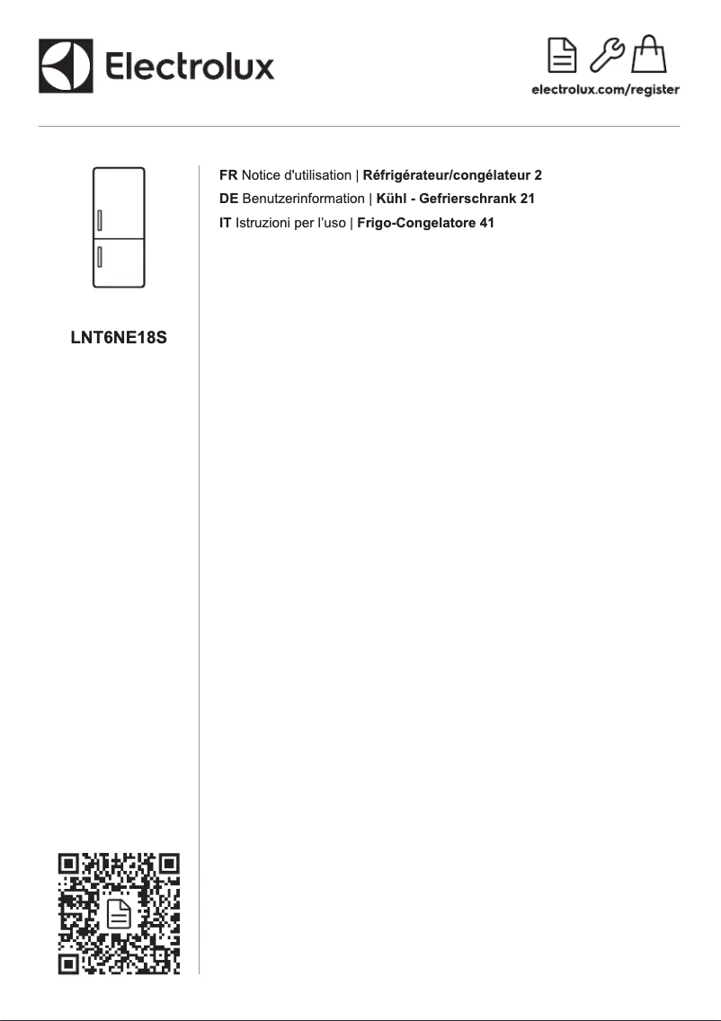 Image de la première page du manuel de l'appareil LNT6NE18S