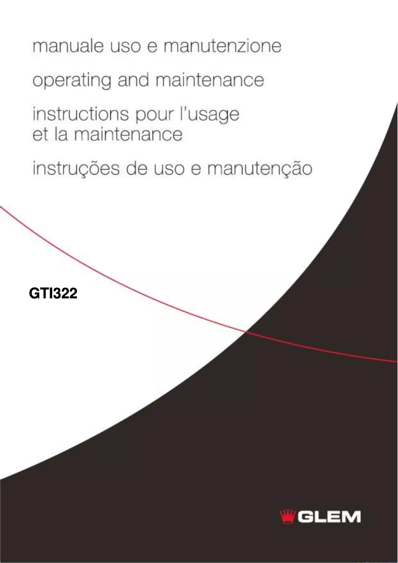 Page 1 de la notice Manuel utilisateur Glem Gas GTI322