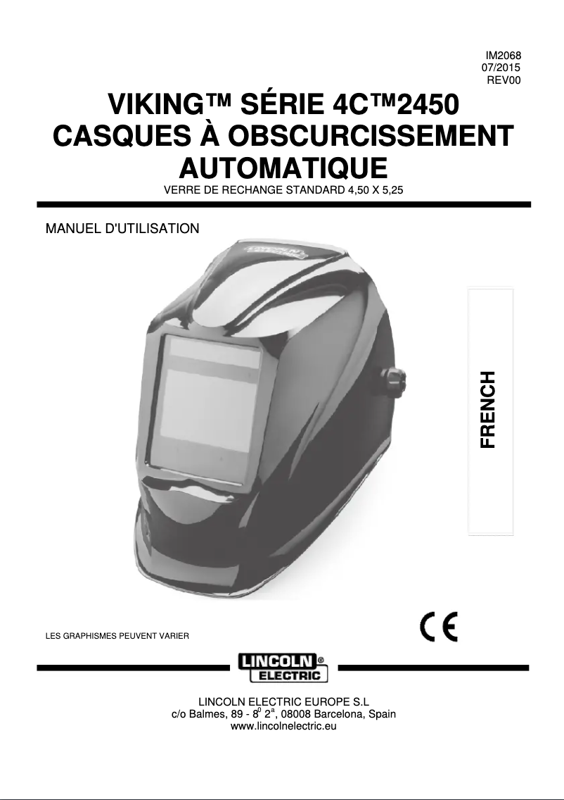 Página 1 del manual Manual de usuario Lincoln Electric VIKING 2450