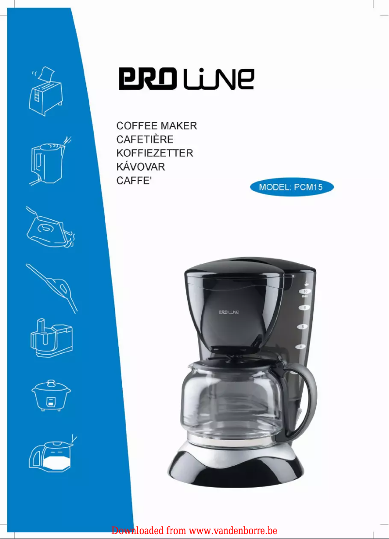 Page 1 of the manual User Manual Proline PCM15