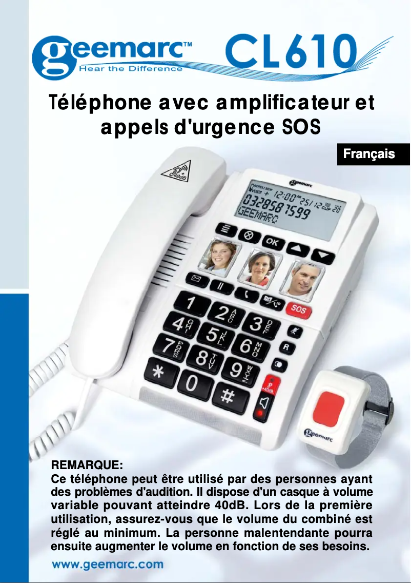 Imagen de la primera página del manual del dispositivo CL610