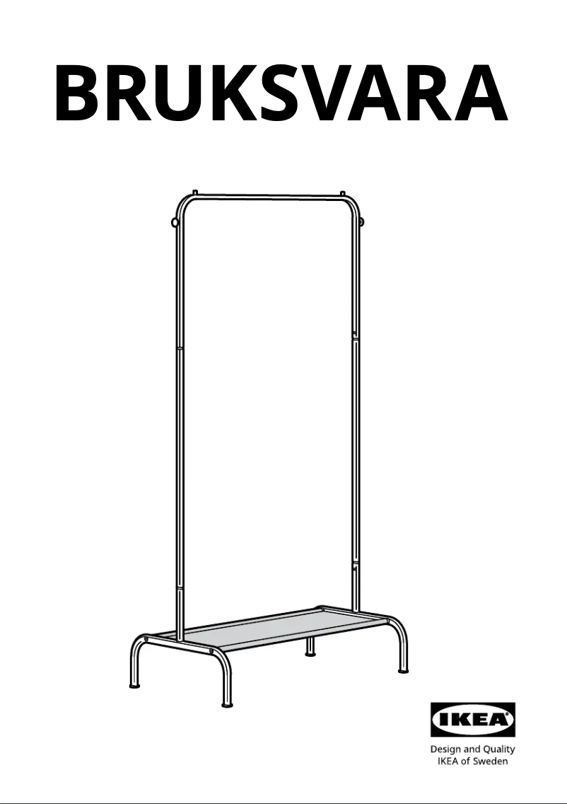 Image de la première page du manuel de l'appareil BRUKSVARA 805.582.16