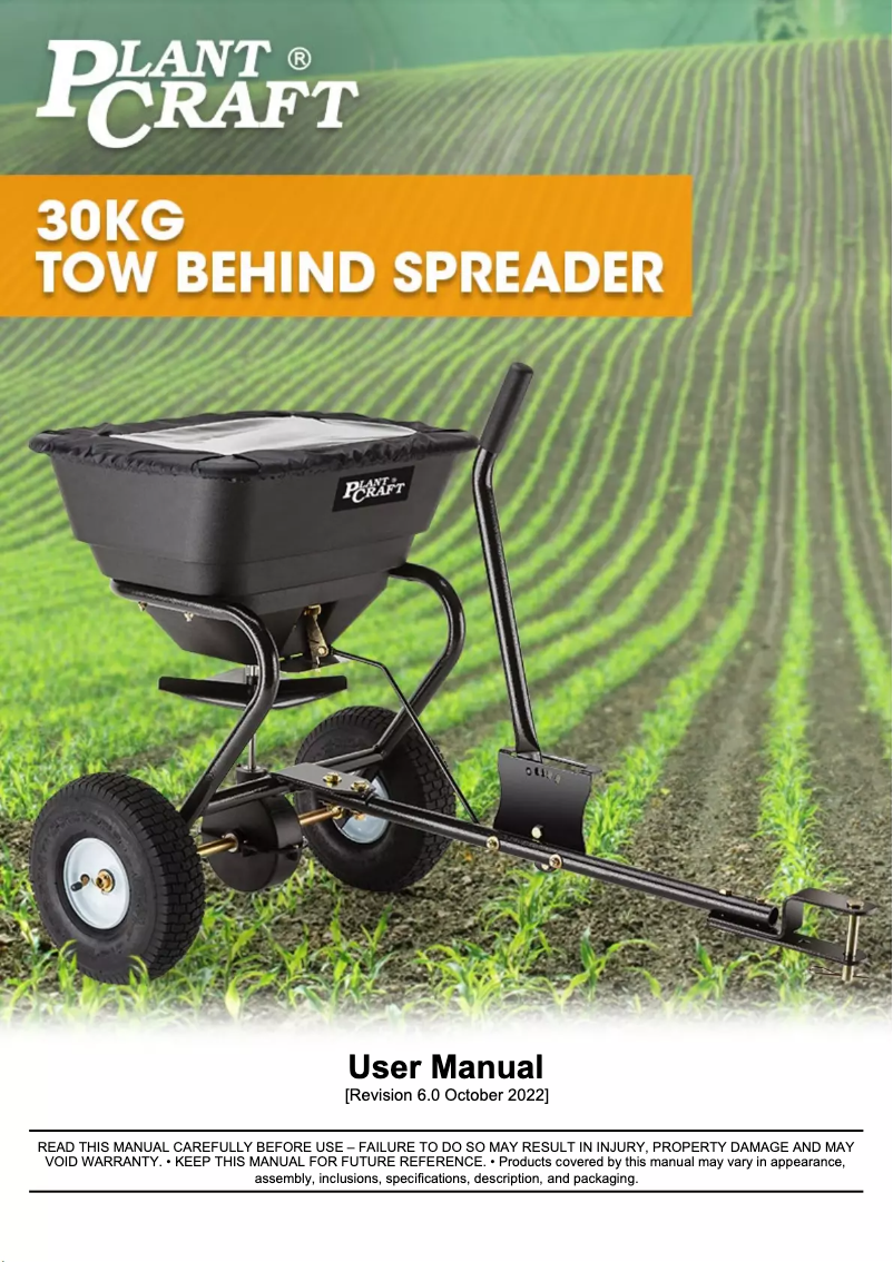 Page n°1 - Manuel utilisateur Plant Craft MOWCRTPLTAB30