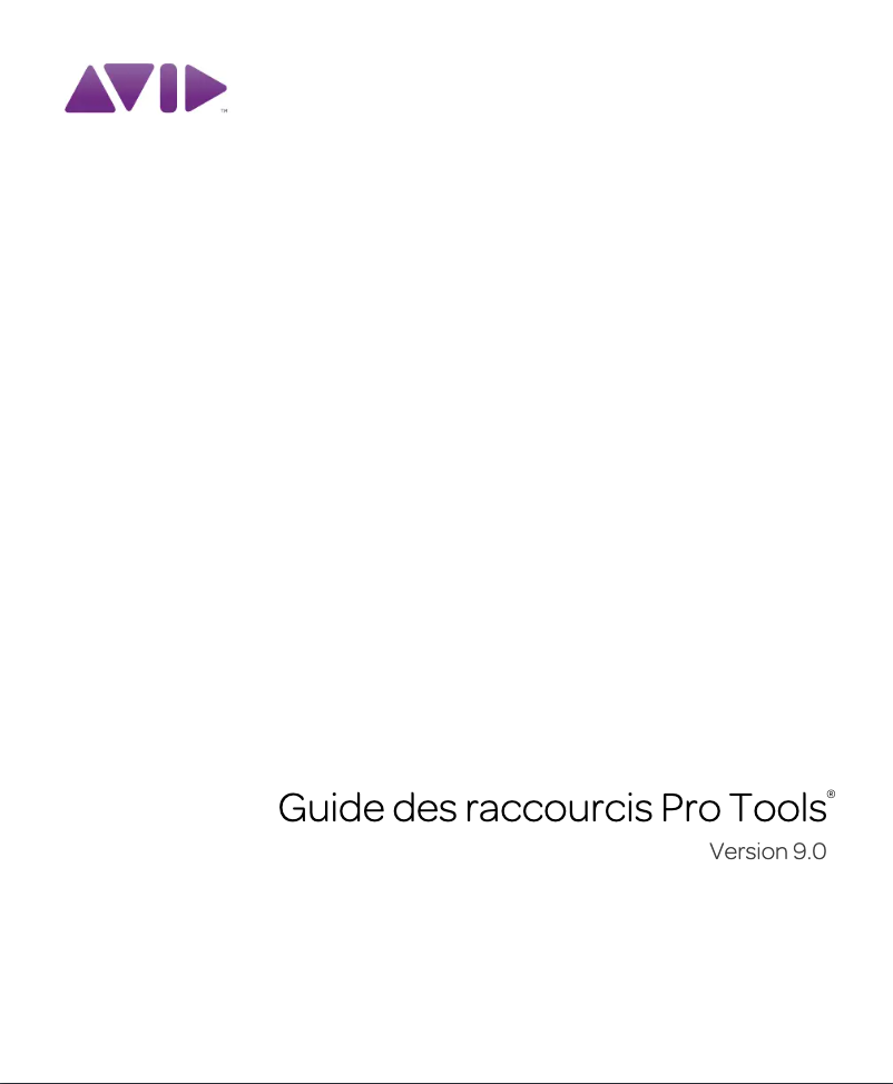 Page 1 de la notice Guide de démarrage rapide Avid Pro Tools 9.0