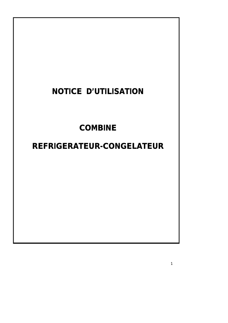 Page 1 de la notice Manuel utilisateur Curtiss C313