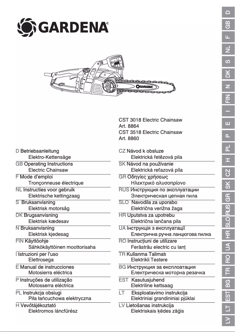 First page image of the manual for CST 3518