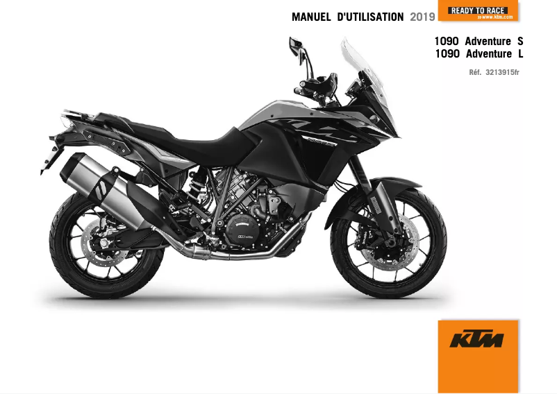 Page n°1 - Manuel utilisateur KTM 1090 Adventure L (2019)