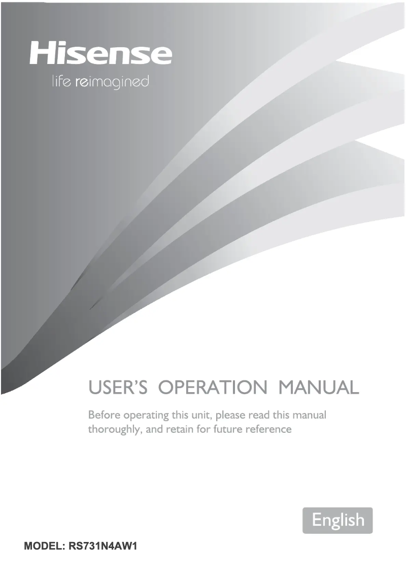 Image de la première page du manuel de l'appareil RS731N4AW1