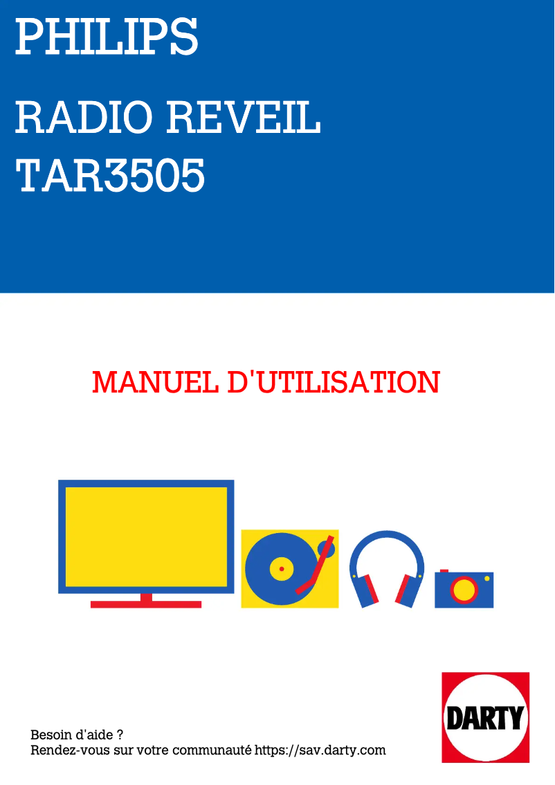 Image de la première page du manuel de l'appareil TAR3505