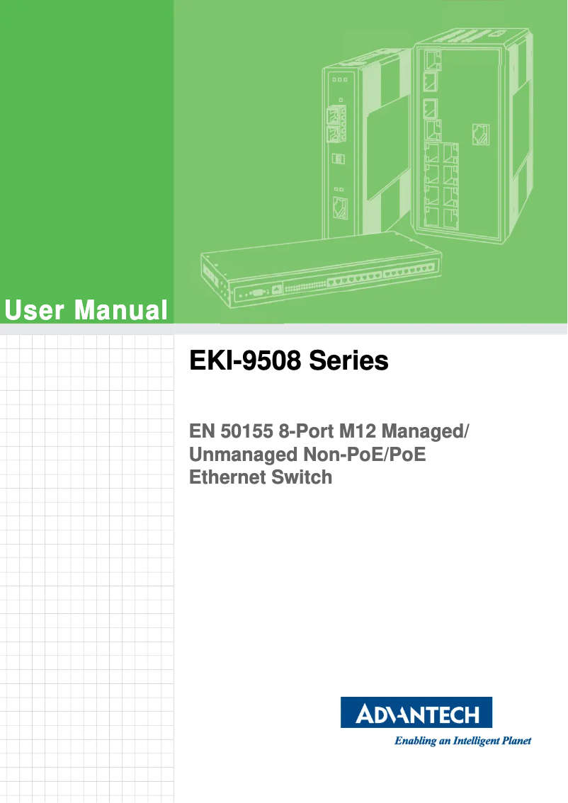 Image de la première page du manuel de l'appareil EKI-9508G-MPH-AE