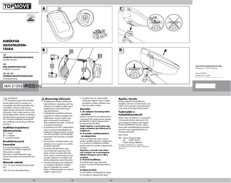 Imagen de la primera página del manual del dispositivo IAN 21502