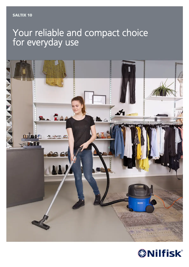 Page 1 de la notice Brochure Nilfisk Saltix 10