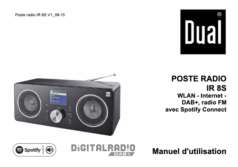 Page 1 de la notice Manuel utilisateur Dual Radio Station IR 8 S