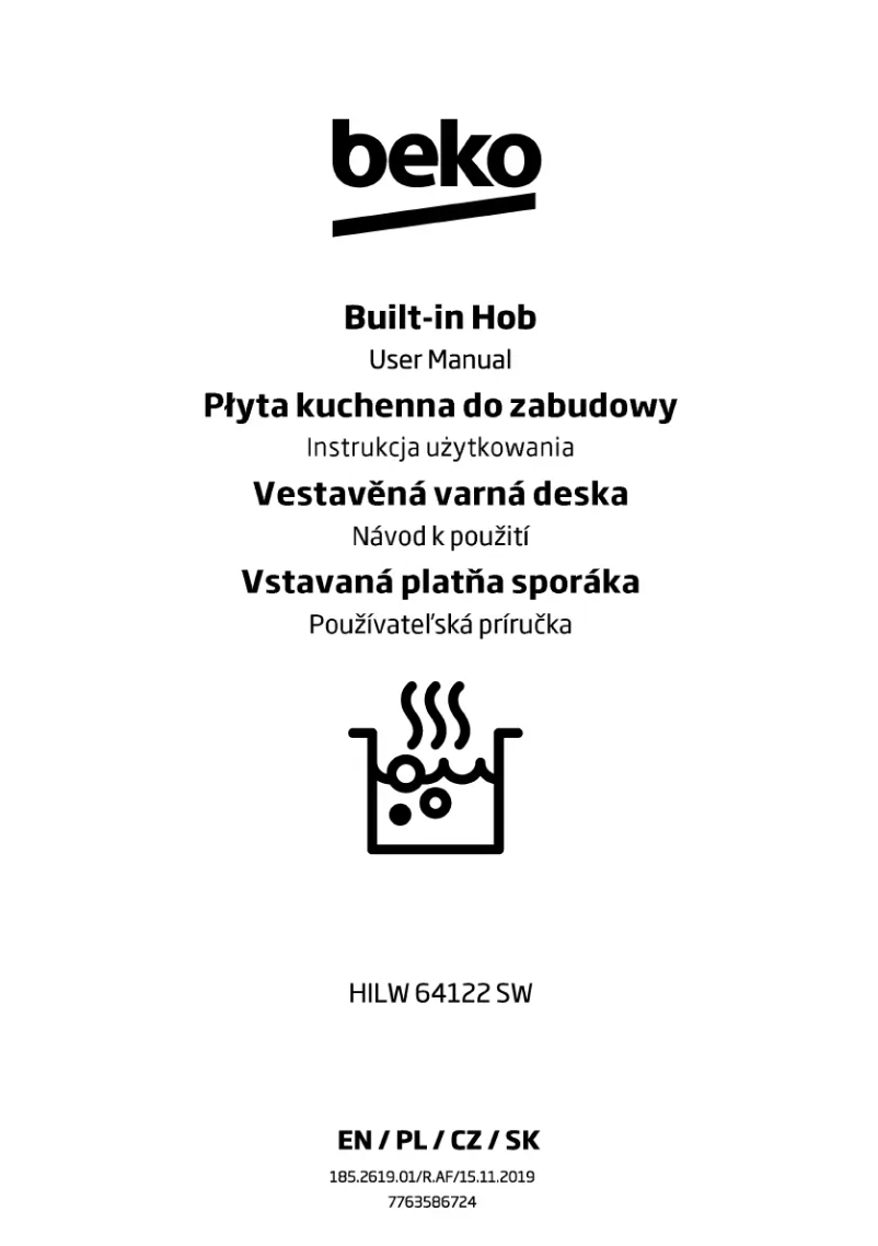 Page n°1 - Manuel utilisateur Beko HILW64122SW