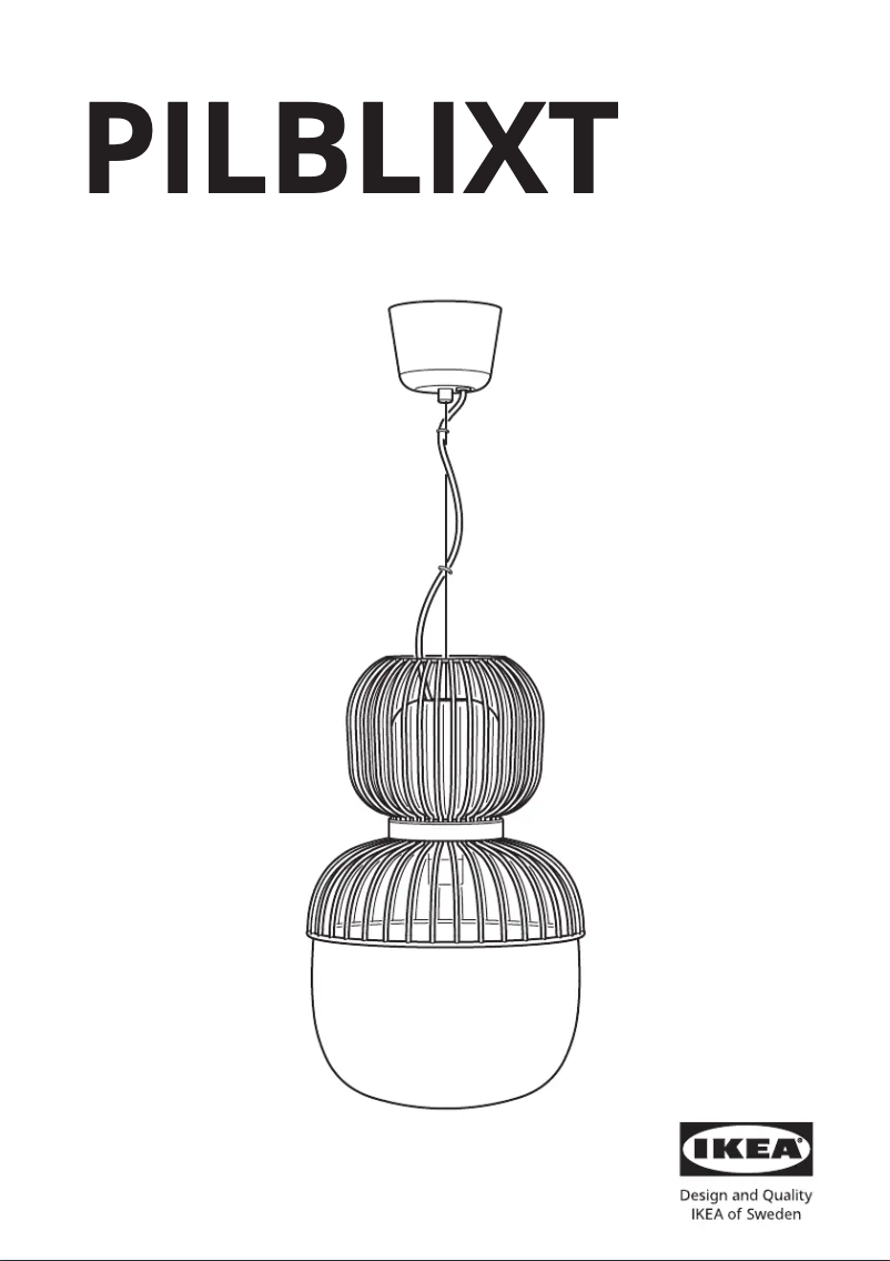 Image de la première page du manuel de l'appareil PILBLIXT 804.999.48