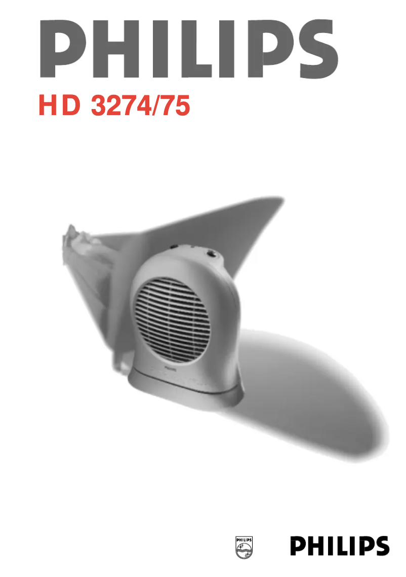 Page 1 of the manual User Manual Philips HD3274