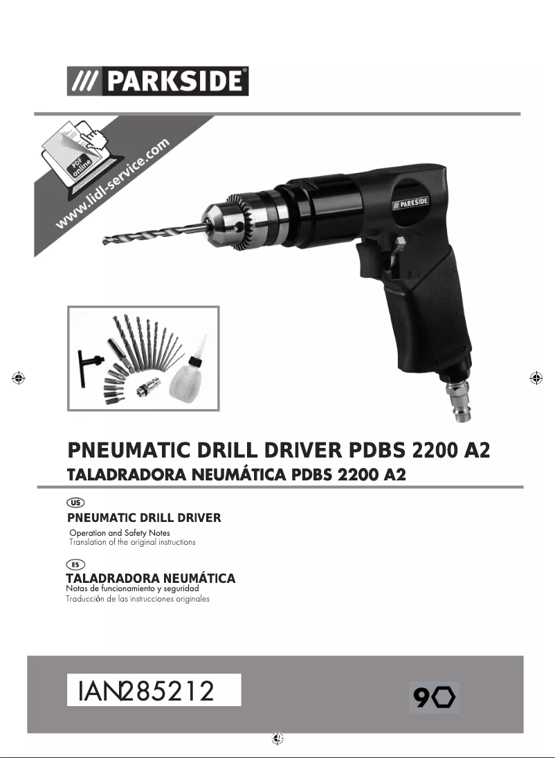 Page 1 de la notice Manuel utilisateur Parkside PDKS 6.3 A1