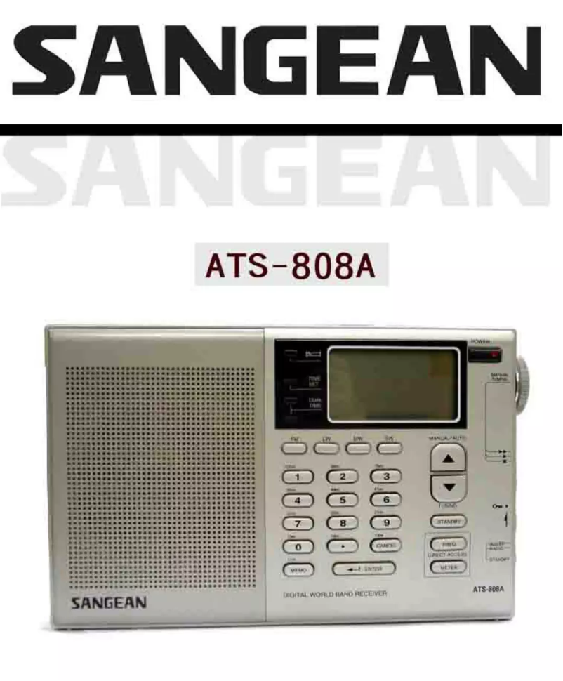 Page n°1 - Manuel utilisateur Sangean ATS-808A