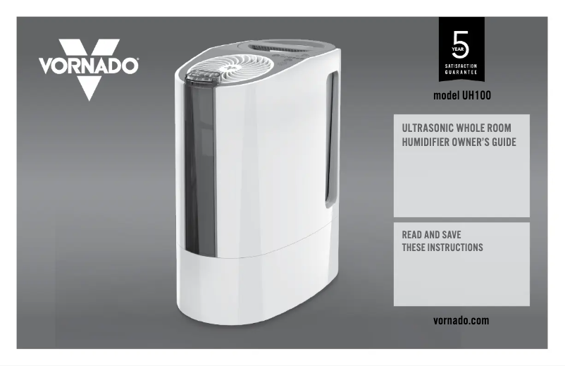 Page n°1 - Manuel utilisateur Vornado UH100