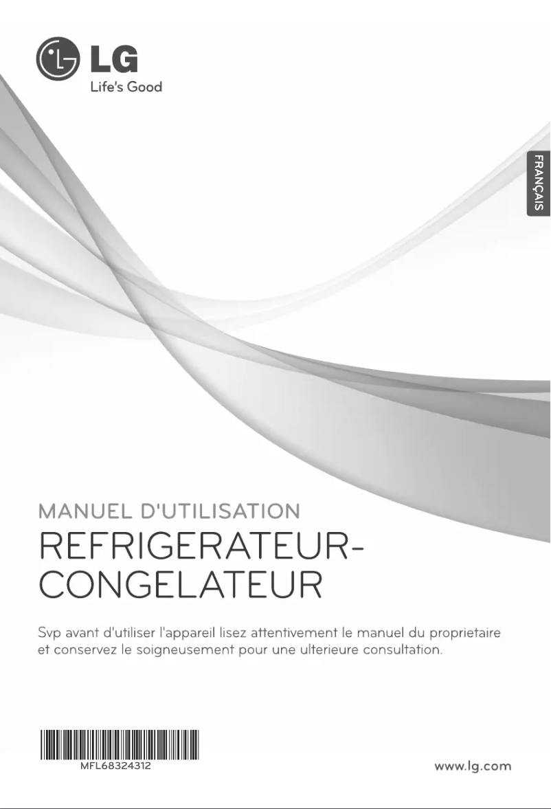 Page 1 de la notice Manuel utilisateur LG GR-B822HBPL