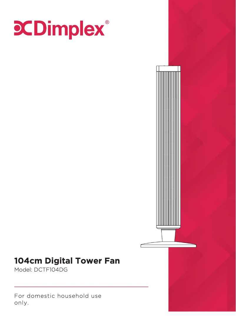 Image de la première page du manuel de l'appareil DCTF104DG