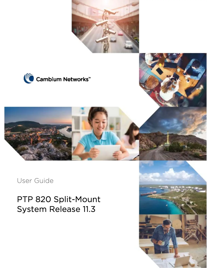 Page 1 de la notice Manuel utilisateur Cambium Networks PTP 820C