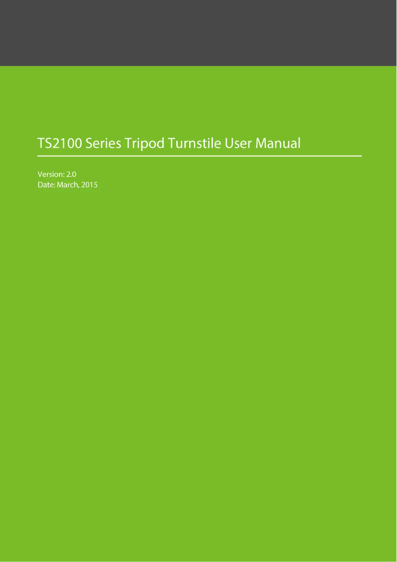 Page 1 de la notice Manuel utilisateur ZKTeco TS2111