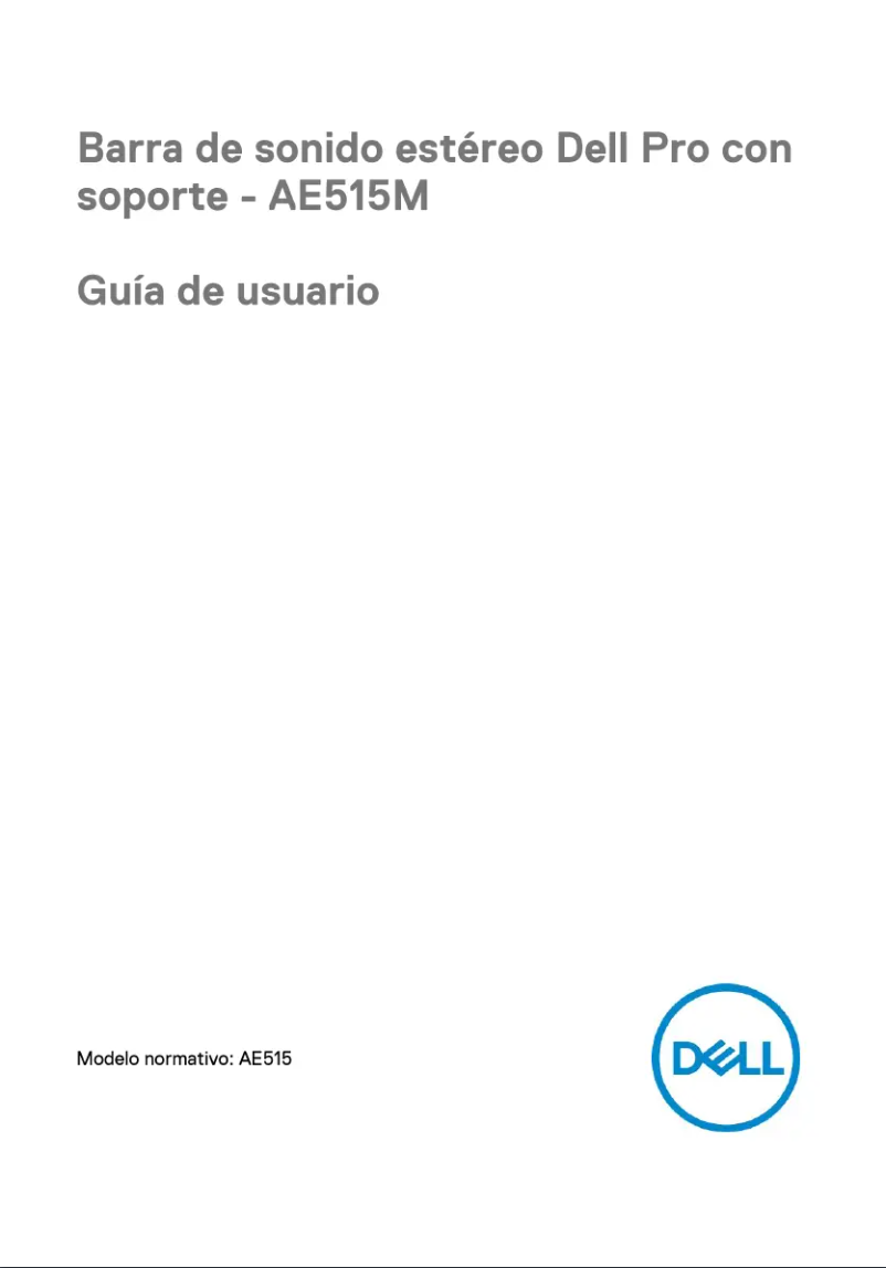 Image de la première page du manuel de l'appareil AE515M