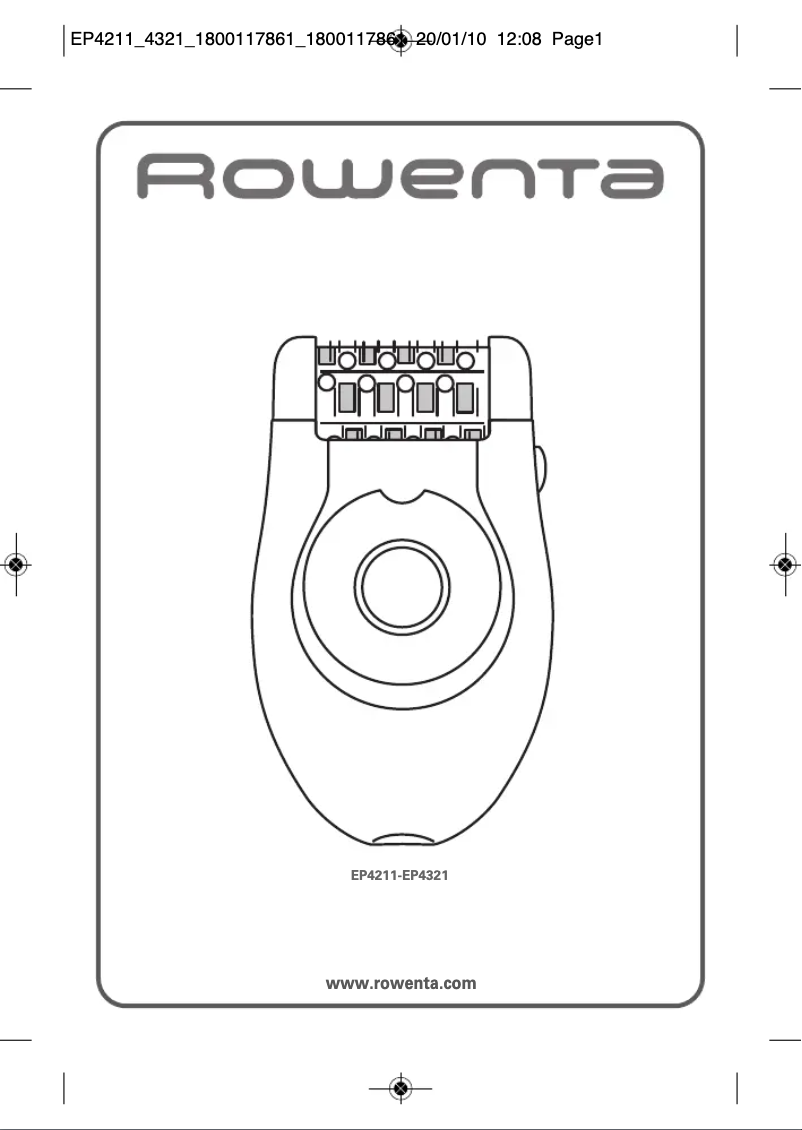 Página 1 del manual Manual de usuario Rowenta EP4321