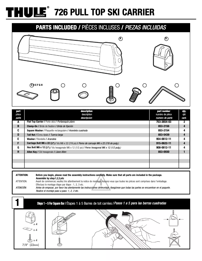 Image de la première page du manuel de l'appareil Deluxe Pull Top 726