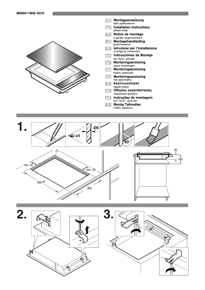 Page 1 de la notice Manuel utilisateur Neff Domino NK 5440 N