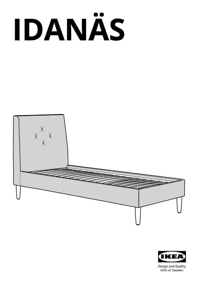 Página 1 del manual Manual de usuario Ikea IDANÄS 204.998.14