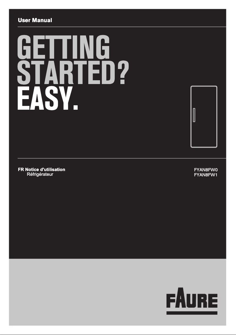 Page 1 de la notice Manuel utilisateur Electrolux FYAN8FW0