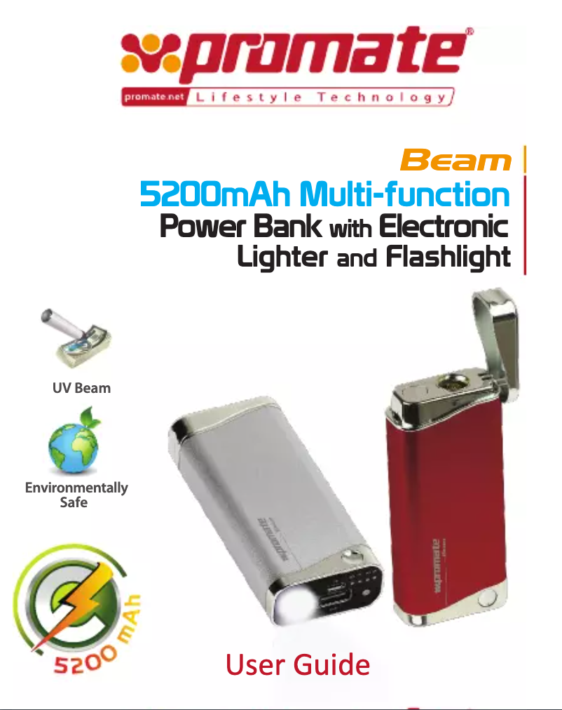 Page 1 de la notice Manuel utilisateur Promate Beam