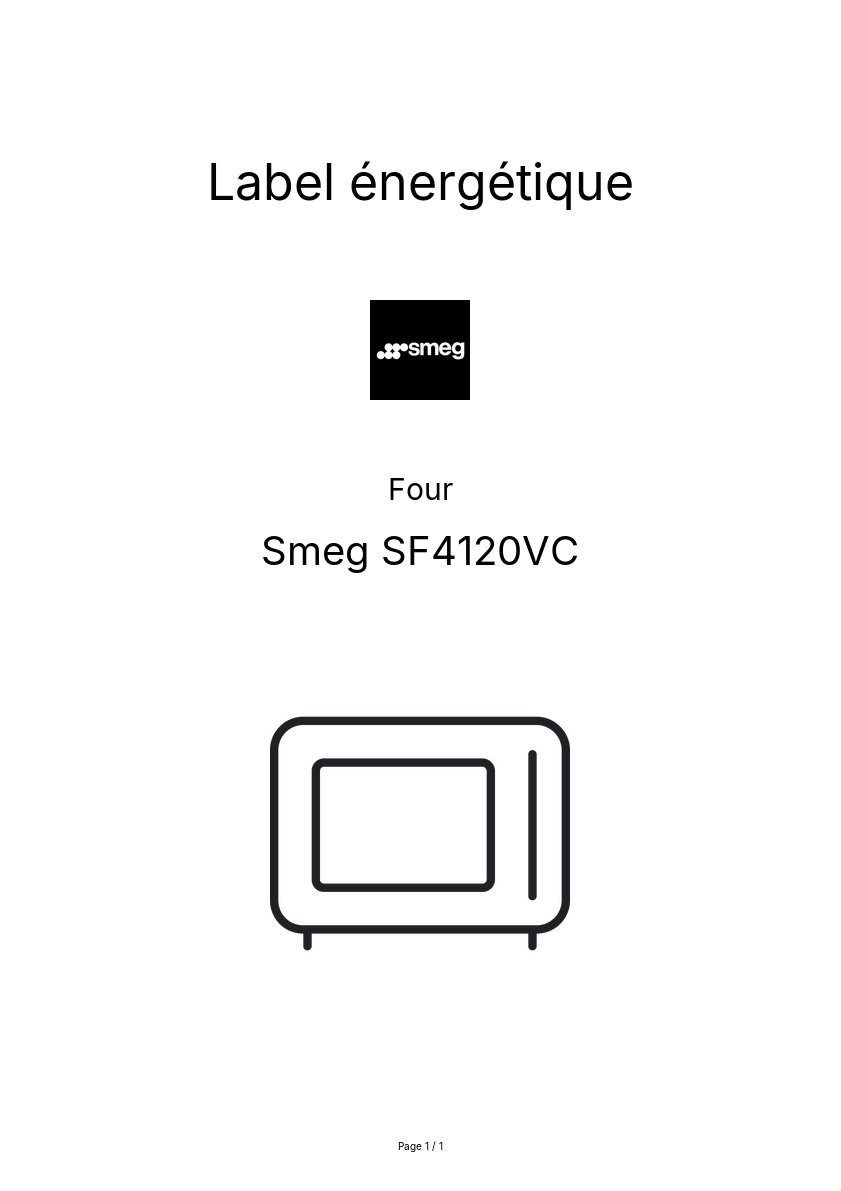 Image de la première page du manuel de l'appareil SF4120VC