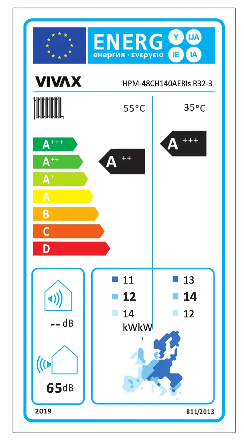 Image de la première page du manuel de l'appareil HPM-48CH140AERIs R32-3
